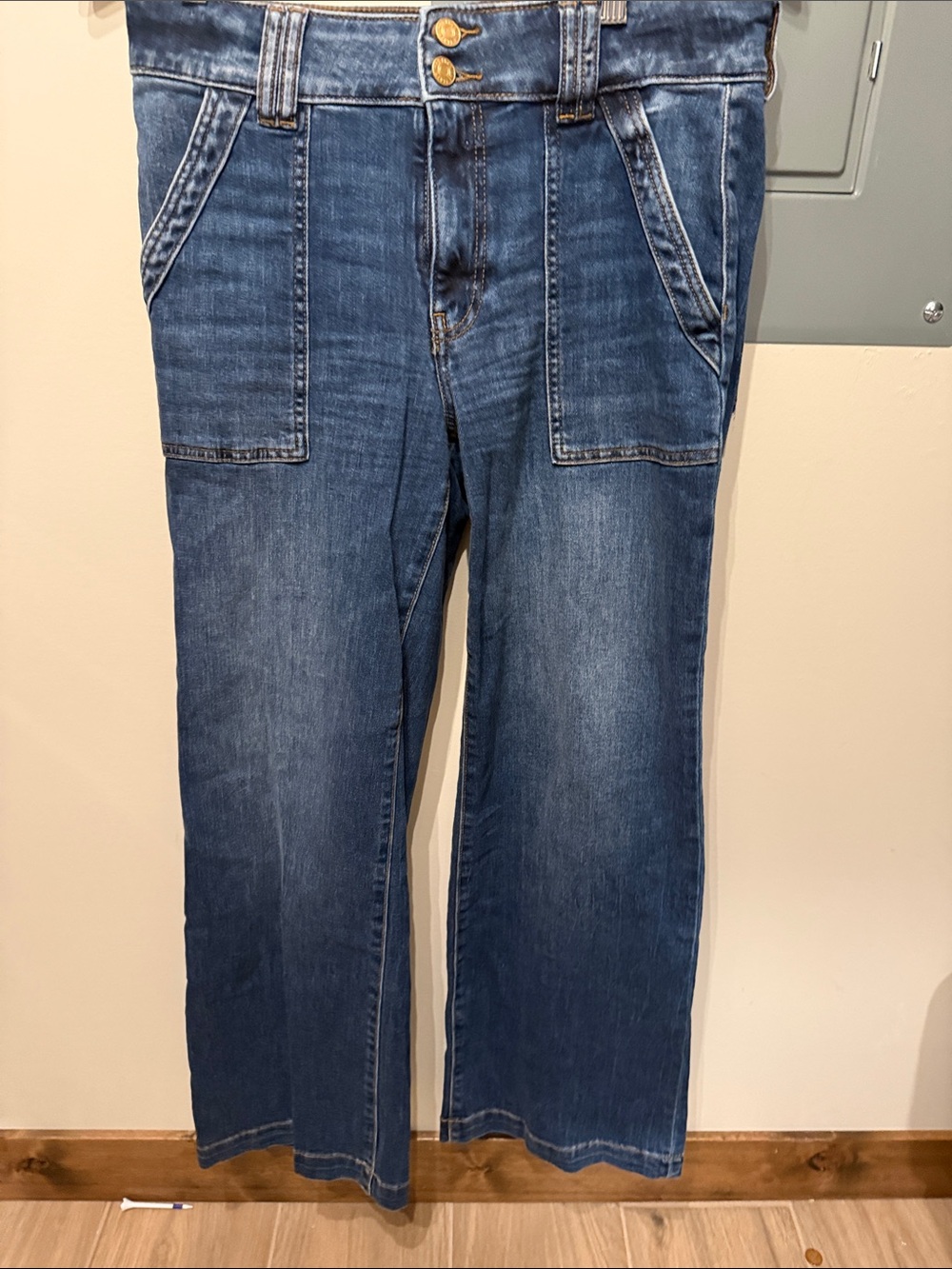 Kut from the Kloth Wide Leg Blue Denim Jeans